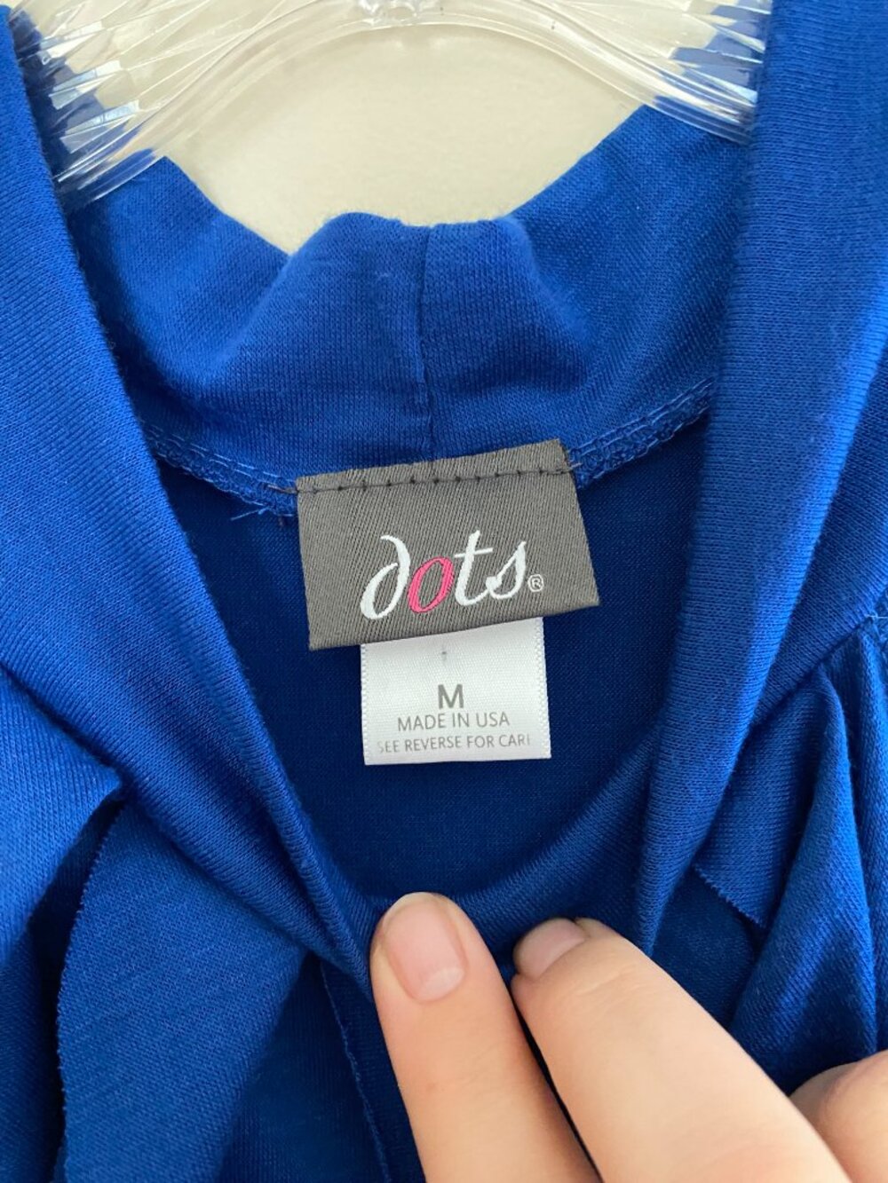 Royal Blue Ruffle Tank Top - Picture 7 of 7